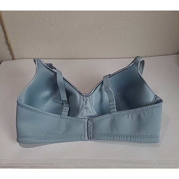 Vanity Fair Body Caress Blue Convertible Adjustable Strap Wire Free Bra Size 38D - Picture 3 of 5